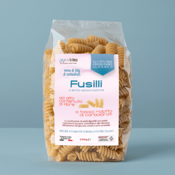 Fusilli a basso IG 250g - Scatola da 20 pezzi
