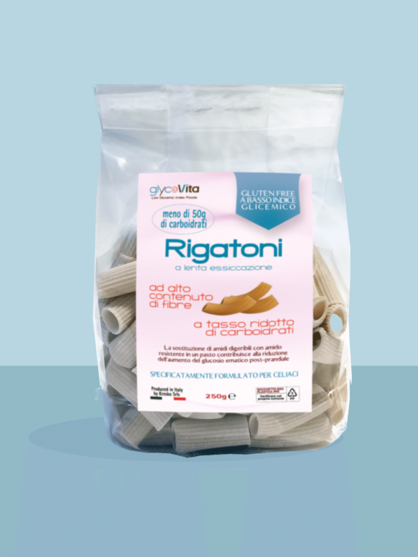 Rigatoni a basso IG 250g - Scatola da 20 pezzi