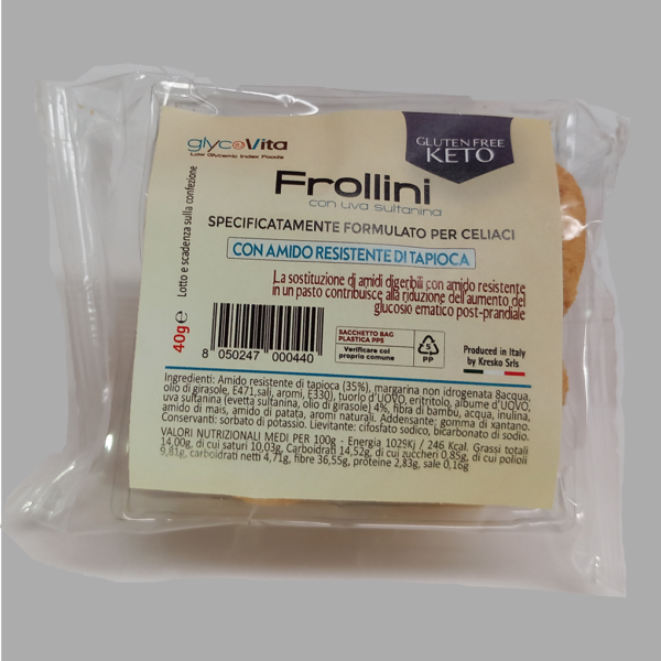 Frollini all'uvetta 40g - 30 pezzi